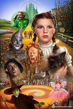 the wizard's ball poster is shown with many different characters and their names on it