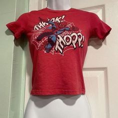 Spider Man Tee Shirt  Marvel Crop Top  Vintage Spiderman Shirt  Spider Man Crop Top Easy 30 day return policy Spider Man Tee Shirt, Spider Man Clothes Outfits, Marvel Crop Top, Vintage Spiderman Shirt, Spider Man Crop Top, Red Shirts Aesthetic, Spider Man Shirt Outfit, Spider Man Outfits Woman, Man Shirt Outfit