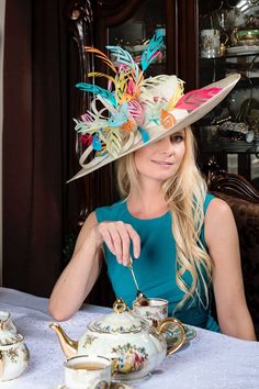 2021 S/S. Kentucky Derby hat. Derby hat. Kentucky fashion. | Etsy Kentucky Derby Hats Diy Funny, Diy Derby Hat Ideas, Kentucky Derby Hats Diy Ideas, Derby Hats Women, Kentucky Derby Party Attire, Kentucky Derby Outfit For Women, Diy Kentucky Derby Hat, Derby Outfits For Women, Kentucky Derby Party Hats