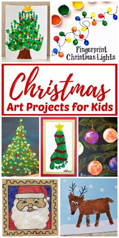 christmas art projects for kids that are fun and easy to do with the kids at home