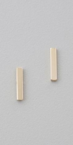 Jennifer Meyer Jewelry Bar Stud Earrings Jewelry Bar, Gold Bar Earrings, Bling Earrings, Clothes Black, Dresses Online Shopping, Bar Stud Earrings, Bar Studs