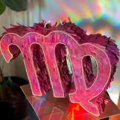 the letters are made out of tissue paper