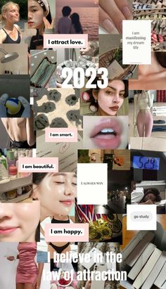 vision board um quadro com seus desejos do ano Self Confidence Tips, I Am Beautiful, Manifestation Board