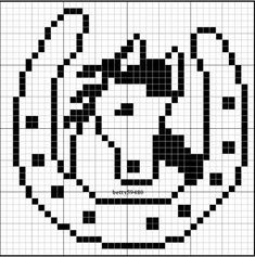 a black and white cross stitch pattern with the face of a man in a circle