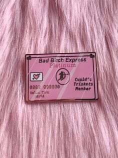 Platinum Card, Oh My Goddess, Whatsapp Wallpaper, Nickel Plating, All I Ever Wanted, Pink Vibes, Everything Pink, Hard Enamel Pin, 로고 디자인