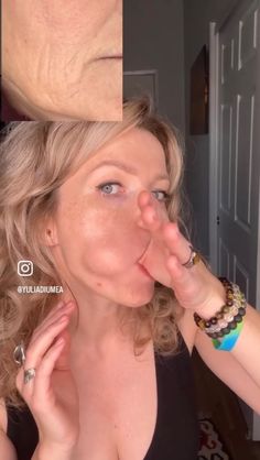 Instagram Platysma Muscle, Sagging Jowls, Double Chin Exercises, Chin Exercises, Marionette Lines, Face Yoga Facial Exercises, Jaw Pain, Facial Yoga, Easy Exercises