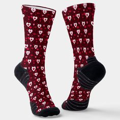 Heart Socks, Red Hearts, Forever Love, Red Heart, Free Design