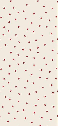 a white and red wallpaper with hearts on it's backgroung