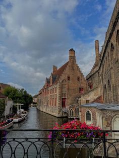 Canal, boat, flowers, Belgium, city break, vacation, holiday, bruges, river Belgian Countryside, Belgium Aesthetic, Ypres Belgium, Europe 2024, Ghent Belgium, Europe Bucket List, Bruges Belgium, Senior Trip