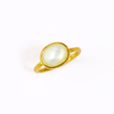 This beautiful stackable bezel set oval solitaire ring is made with a cabochon Mother of Pearl gemstone in 18K Vermeil Gold. The ring has a 925 stamp.  Gemstone size is 8 x 12 mm.  Please note that each stone can vary slightly in color and appearance. This ring is available in two finishes:   ✦ 18K VERMEIL GOLD   ✦ ROSE GOLD   ✦ BRIGHT STERLING SILVER This ring is great for stacking and we have it along with other ring designs available in a variety of stones. Please take a look at our ring coll Formal Oval Cabochon Moonstone Ring, Gold Opal Stackable Ring With Oval Shape, Classic Oval Opal Ring With Bezel Setting, Classic Oval Bezel Set Opal Ring, Gold Opal Ring With Oval Cabochon, Gold Opal Ring With Oval Cabochon Birthstone, Gold Oval Birthstone Stackable Ring, Elegant Opal Ring With Oval Cabochon Bezel Setting, Gold Oval Stackable Birthstone Ring