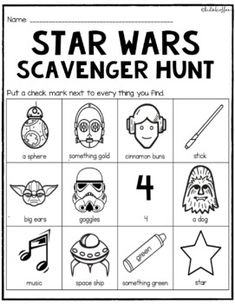 star wars scavenger hunt for kids