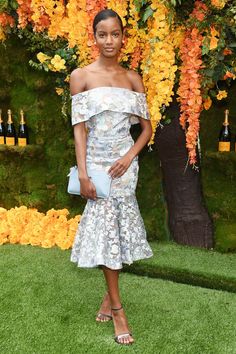 Veuve Clicquot Polo Classic Outfits, Wedding Outfit Ideas For Women, Wedding Guest Clothes, Summer Cocktail Attire, Ebonee Davis, Wedding Outfit Ideas, Veuve Clicquot Polo Classic, Street Style 2018, Outfit Ideas For Women