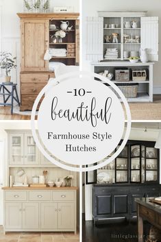 the top 10 beautiful farmhouse style hutches