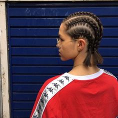 Badass braidz for @emily.j.odonnell #baeoftheday #braidbae 💯💋 Cornrows Short Hair, Two French Braids, Braids With Shaved Sides, Girls Short Haircuts, Fest Outfits, Braided Ponytail Hairstyles, Girl Haircuts