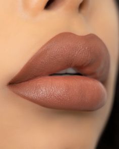 This chocolate brown highly pigmented LipStick shade goes on creamy with a texture that gives a rich high shine while frosted or pearlized formulations add high fashion glamour. Perfect for any girls night out! Pairs well with True Brown LipLiner ﻿﻿* Paraben-Free / Mineral-Based Brown Makeup Lipstick, Light Brown Lipstick Shades, Morena Lipstick Shade, Peachy Brown Lipstick, Brown Lipstick On Brown Skin, Lip Makeup Matte, Makeup With Brown Lipstick, Lipstick Brown Shades, Brown Girl Lipstick Shades