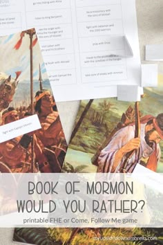 the book of mormon would you rather be able to follow me? - printable