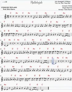 sheet music with the words and numbers in spanish