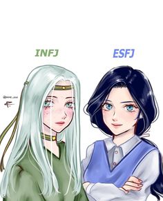 Esfj X Infj, Infj Art Illustrations, Esfj Fanart, Mbti Fanart, Mbti Charts