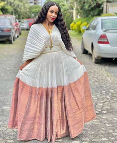 Subtle Elegance: Lighter Color Handwoven Habesha Dress in Menen Fabric – TheEthiopianStore Habesha Dress, Ethiopian Dress, Habesha Kemis, Beauty Of Simplicity, Subtle Elegance, Cotton Material, The Beauty, Light Colors, Hand Weaving