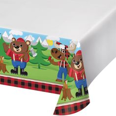 Lumberjack Party Tablecloth - Stesha Party Moose Baby Shower, Lumberjack Baby Shower, Lumberjack Baby, Lumberjack Party, Plaid Tablecloth, Buffalo Plaid Pattern, Party Table Cloth, Birthday Party Celebration, Plastic Tablecloth