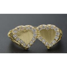 This Stunning Real 10k Solid Yellow Gold Cz Double Heart Id Ring + Engraving Is The Perfect Way To Make A Unique Statement. Expertly Crafted From 2.6gr Of Pure Gold, Its Double Heart Charm Dazzles With Glittering Cubic Zirconia While Its Custom Engraving Adds An Extra Special Touch. Show Your Loved Ones The Depths Of Your Devotion With This Truly Memorable Piece. Specifications: Metal: Real 10k Yellow Gold (Stamped, 10k) Condition: Brand New Polished: Shiny Weight: 2.6 Grams Length: 9.1mm Metal Ring Engraving, Double Heart Ring, Gold Grillz, Double Heart, Pure Gold, Engraved Rings, Solid Yellow, Womens Jewelry Rings, Custom Engraving