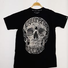 New With Tag Liquor Brand Skull Tshirt, 100% Soft Cotton, Side Small. Tattoo Tshirt, Motorcycle Tshirt, Hot Rod Tshirt, Chicano Tshirt, Gothic Tshirt, Tattoo Flash Tshirt, Skull Candy Tshirt. Tshirt Tattoo, Tattoo Tshirt, Game Of Thrones Men, Hurley Tshirt, Rolling Stones Tour, Balenciaga T Shirt, Tattoo T Shirts, Small Tattoo, Skull Tshirt