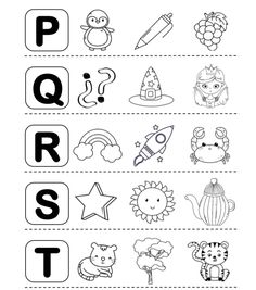 the letter q worksheet with pictures and words to help kids learn how to read