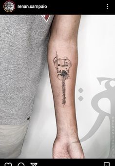 a person with a tattoo on their arm