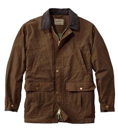 Men's Double L Waxed-Cotton Upland Coat | Outerwear & Vests at L.L.Bean Upland Hunting, Hunt Coat, Mens Rain Jacket, Field Coat, Mens Jackets Casual, Hunting Clothes, Outerwear Vest, Field Jacket, Waxed Cotton