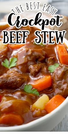 the best easy crockpot beef stew recipe