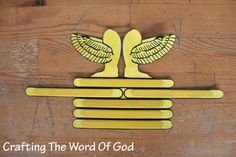 a wooden sign with two doves on it and the words crafting the word of god