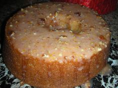 a close up of a cake on a table