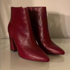 Shoes Have Never Been Worn With Original 9 1/2 Size Stickers On The Sole. Perfect For Fall! Vince Camuto Booties, Burgundy Boots, Vince Camuto Shoes, Shoes Heels Boots, Vince Camuto, Shoes Women Heels, Heeled Boots, Shoes Heels, Women Shoes