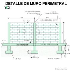 the diagram shows how to build a brick wall in order to make it easier for people to see