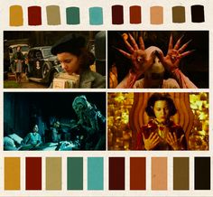 the color palettes are all different from each other, including one with hands on it