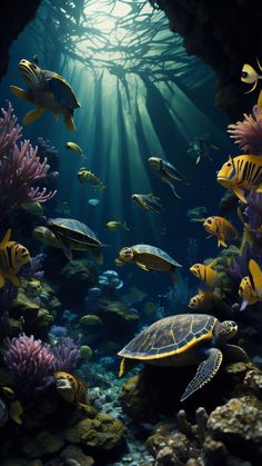 Best Wallpaper. Sea Life Wallpaper, Underwater Wallpaper, Disney Character Drawing