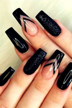 Glitter French Nails, Luv Nails, Classy Nail Art Ideas, Fake Nails Designs, Plain Nails, Simple Gel Nails, Colorful Nail Designs