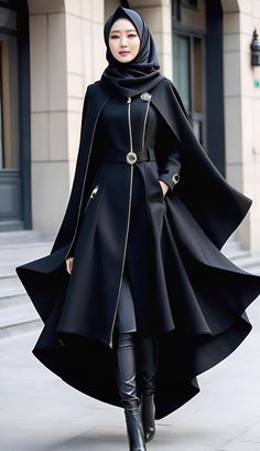 Biker Girl Outfits, Estilo Hijab, Womens Professional Fashion, Best Winter Outfits, Womens Clothing Patterns, Fashion Sketches Dresses, Modest Dresses Casual, Mode Abaya, Fashion Drawing Dresses