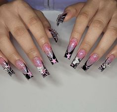 2000 Nails, Alt Nails, Hello Kitty Nail, Kitty Nail, Kitty Nails, Anime Nails, Daily Nail