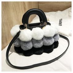 Free U.S. shipping. Style: Furry , color:Brown, suite for season：Spring, Autumn, Winter ，Anniversary, Date, Going out, Hanging out, Work, Material Faux Fur, Brown and White Faux Fur Hand Purse Pompom Shoulder Handbags Buckle Bags, Womens Designer Handbags, Handbag Women, Cute Tote Bags, White Faux Fur, Trending Handbag, Style Noir, Designer Handbag, Shoulder Messenger Bag