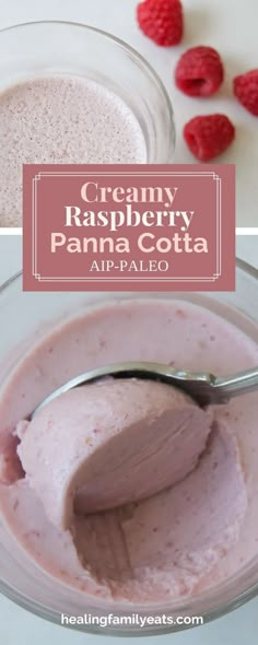 creamy raspberry panna cota dip is an easy and delicious dessert recipe