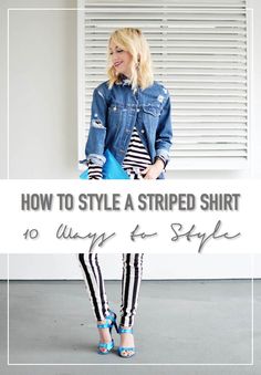 Everything you need to know about styling a black and white stripe shirt, with 10 outfit ideas, striped shirt outfit inspiration Striped Shirt Outfit, Boat Neck Shirt, Styling Inspiration, Versatile Outfits, Stripe Shirt, Going Out Outfits