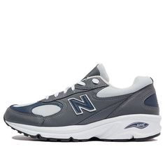 New Balance 498 'Grey Navy' ML498GRY (SNKR/Men's/Low Top) Classic Gray Sports Sneakers, Classic Gray Sneakers For Sports, Classic Gray Breathable Sneakers, Classic Gray New Balance Sneakers, Low Top, New Balance, Navy, Grey