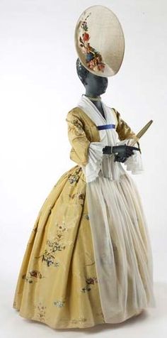 Gown, 1743-1750, brocaded silk taffeta.  Museum of London. Robe Diy, Museum Of London, London Museums