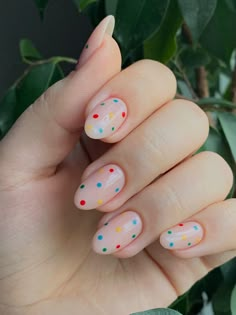 Teacher Nail Designs, Teacher Nail Art, Teacher Nails, Confetti Nails, Dot Nail Art, Polka Dot Nails, Summery Nails, Dots Nails, Google Adsense