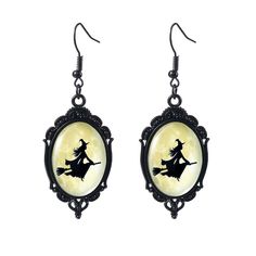 PRICES MAY VARY. Gothic Witch Earrings: Halloween earrings with witch jewelry as elements, using Gothic retro style design, add a unique sense of mystery to the holiday atmosphere vampire witch bat Crow cosplay Gothic Mystery Witch Cameo Earrings Size：The size of the witch crystal glass pendant is 1.57 inches+ 0.94 inches it is easy to wear and suitable for men women Vintage Halloween Earrings for Women Material: Gothic Witch earrings are made of alloy and crystal glass no irritation to the skin Crow Cosplay, Gothic Mystery, Vampire Witch, Earrings Punk, Gothic Witch, Earrings Gothic, Witch Earrings, Cameo Earrings, Gothic Earrings