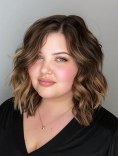 Trending Chubby Face Haircuts for 2024: Top Styles for a Flattering Look Shoulder Length Hair For Plus Size Women, Round Face Plus Size Haircuts, Mom Haircut Low Maintenance Round Face, Chubby Girl Haircut, Short Haïr Cut For Chubby Face, Haircut For Chubby Face Plus Size, Short Hairstyle For Chubby Face, Short Hair Fat Face