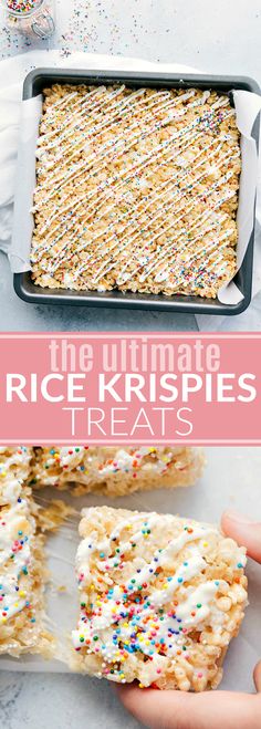 the ultimate rice krispies treat is made with only three ingredients and no butter or sugar