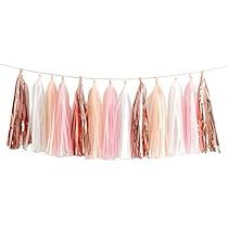 Tassel Garland, Diy Kits, Tissue Paper, Table Decor, Pink White, Tassels, Rose Gold, Pink