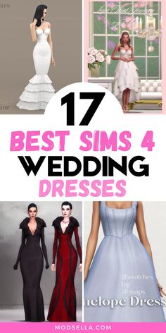 Sims 4 Wedding Dress CC Cc Shoes, Classic Wedding Dress, Modern Wedding Dress, Yes To The Dress